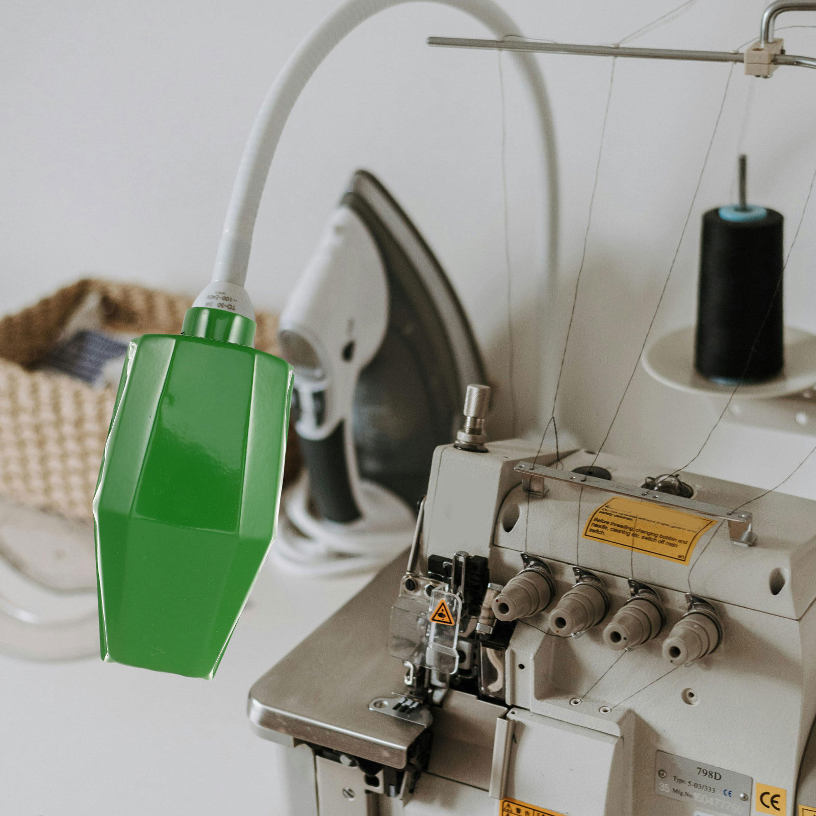 Workshop Tools Machine - โคมไฟเครื่องจักรกล สีเขียว ฝาครอบป้องกันแสงสำหรับงานอุตสาหกรรม อุปกรณ์เสริมโคมไฟสำหรับโต๊ะทำงานในโรงงาน เครื่องกัด เครื่องเย็บ