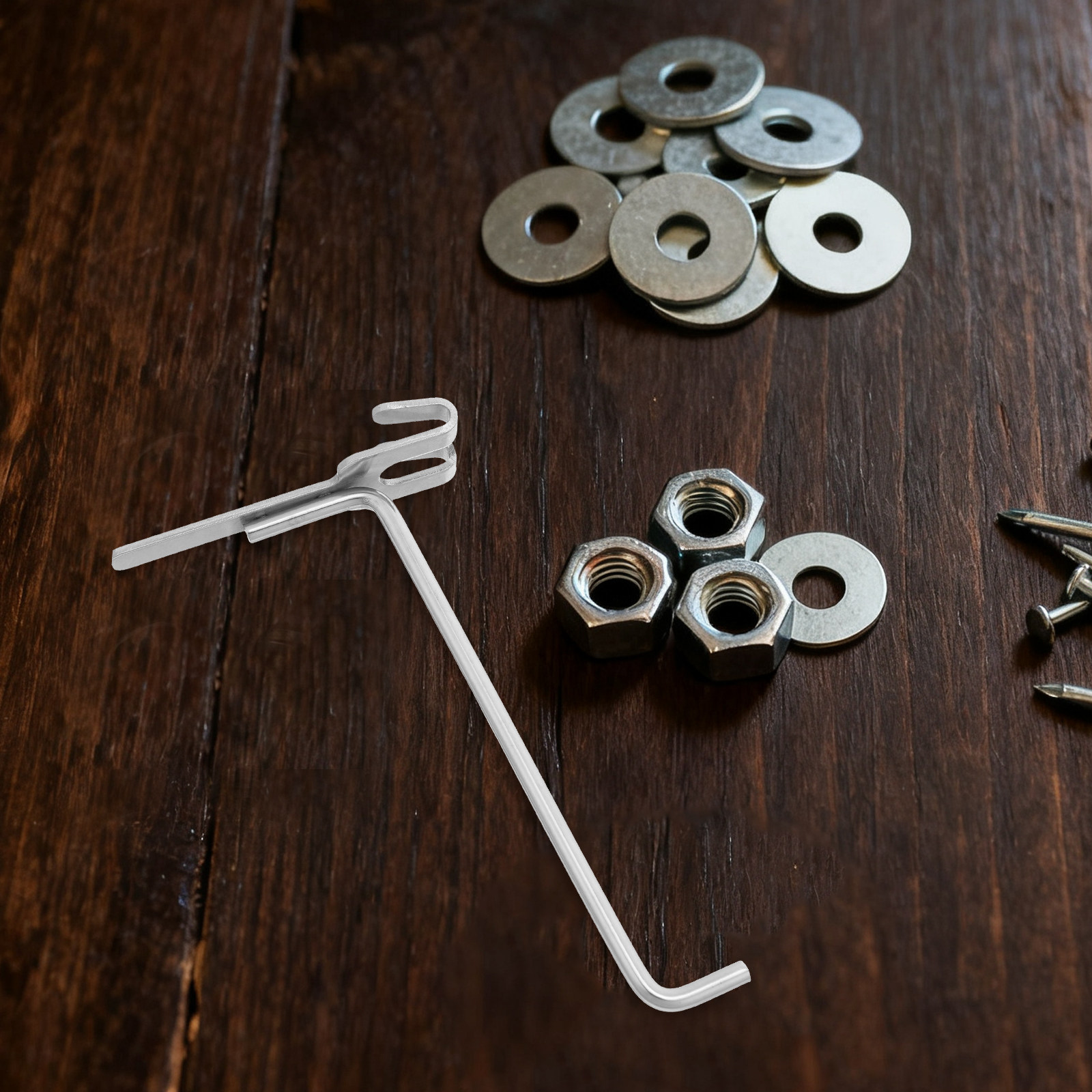 ตะขอแขวนแผ่นเหล็กสแตนเลส 6 ชิ้ - Workshop Tools Board บทวิจารณ์และราคา