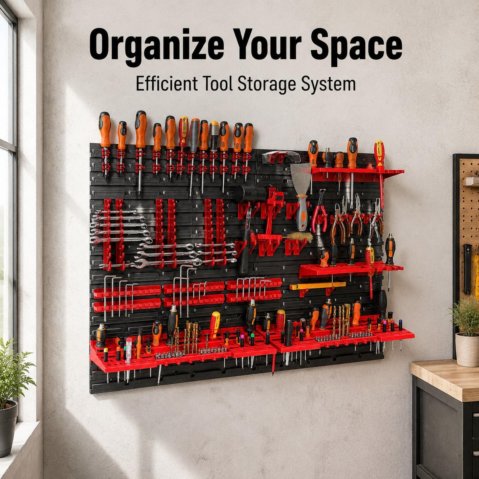 กล่องเก็บของติดผนังพร้อมแผงผนั - Workshop Tools Board บทวิจารณ์และราคา